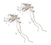 Fermaglio per capelli da sposa con nappe a strappo per capelli a forma di farfalla per la sposa Mollette per capelli bella forte supporto accessori per forcine