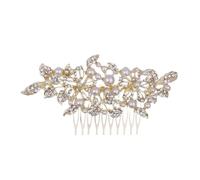 Fermaglio per capelli da sposa con strass da sposa, accessorio per capelli da sposa, regalo dorato