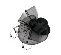 Fermaglio per capelli da sposa vintage con decorazione in filato, a forma di cappello a cilindro, forcina per capelli vintage, per scattare foto di carnevale, copricapo di vari colori, per donne