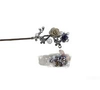 Fermaglio per capelli decorato con farfalla e nappa nera per gli appassionati di abbigliamento Hanfu e storico della moda (3)