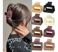 Fermaglio per capelli di medie dimensioni, a forma di cuore, antiscivolo, a tenuta forte, per capelli di medio spessore, per donne e ragazze, accessorio per capelli hawaiani (HairclawMid)