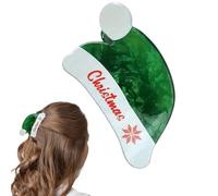 Fermaglio per capelli di Natale - Fermaglio per artigli a forma di cappelli di Babbo Natale | Fermacapelli Christmãs per donne corte e lunghe tenuta solida antiscivolo | Accessori
