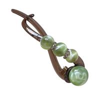 Fermaglio Per Capelli Elegante A Torsione | Fermaglio A Morso Antiscivolo Con Decorazione A Perle Alla - Forcine per Acconciatura e Fermacoda per Codino | Per Donne Mamma Moglie Figlia Amica