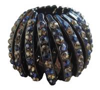 Fermaglio per capelli Elegante - Blu / Giallo