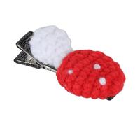 Fermaglio per capelli fatto a mano a forma di fungo dolce uncinetto fermagli per capelli decorazioni uniche arte forcina accessori per capelli moda
