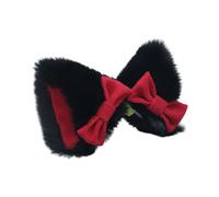 Fermaglio per capelli fatto a mano con orecchie da gattino, per cosplay, travestimenti, Halloween, feste in maschera