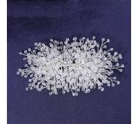Fermaglio per capelli fatto a mano, tiara per capelli, tiara per donne, feste, matrimoni, accessori per capelli, regalo bianco