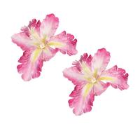 Fermaglio per capelli floreale 2 pezzi con texture realistica a petali, B | 2 spille laterali dal design realistico, per donne e ragazze, per eventi in spiaggia e da indossare tutti i giorni