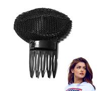 Fermaglio per capelli frontale, nero e caffè, da donna, invisibile, con buona presa, in spugna leggera, cuscinetto per capelli, chignon, stile principessa, per donne e ragazze