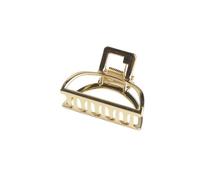 Fermaglio per capelli geometrico a forma di granchio e luna, per donne e ragazze, tinta unita, accessorio per forcina, 1 pezzo dorato