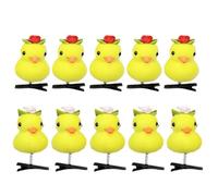 Fermaglio per capelli gialli - Set di forcine per capelli in peluche a forma di anatra gialla | 10 pezzi di forcine per capelli in morbido giallo anatra per bambini, ragazze, donne, testa