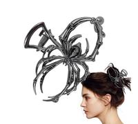 Fermaglio per capelli gotico spaventoso stile horror forte tenuta | Fermaglio per capelli a forma di ragno di Halloween, per appuntamenti, viaggi di lavoro, casa, moglie, amica, madre