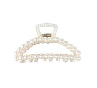 Fermaglio per capelli grandi, per capelli spessi, da donna, con grandi artigli per sottili, artigli e perle finte, clip neutre per vari tipi di capelli (9 cm)