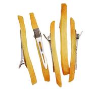 Fermaglio per capelli imitazione cibo, patatine fritte, per donne e adolescenti, abiti a tema e foto sui social media, clip per sezionare patatine fritte, clip per donne e ragazze per feste in costume