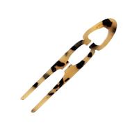 Fermaglio per capelli in acetato, a forma di U, con motivo a forma di polpette per donne e ragazze (2)