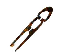 Fermaglio per capelli in acetato dolce a forma di U, con motivo a forma di polpette per donne e ragazze (6)