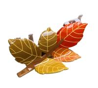 Fermaglio per capelli in acrilico, a forma di animale a forma di foglie, grande, colorato, forcina per capelli autunnale a forma di scoiattolo, per le vacanze, elegante forcina per il