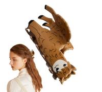 Fermaglio per capelli in acrilico, a forma di animale, grandi e colorati, a forma di leaff, per le vacanze, elegante forcina per il Ringraziamento per donne e ragazze