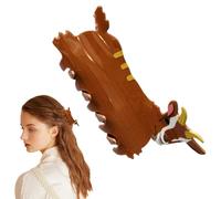 Fermaglio per capelli in acrilico, a forma di animale, grandi e colorati, a forma di leaff, per le vacanze, elegante forcina per il Ringraziamento per donne e ragazze