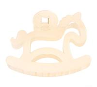 Fermaglio per capelli in acrilico per donne, anno 2026, per capelli zodiacali, elegante motivo animale, con presa sicura, per stili a metà (beige)