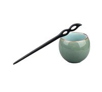 Fermaglio per capelli in legno di sandalo, 47 stili retrò, stile cinese, antica bacchetta in legno intagliato, accessorio per cosplay e feste (un cuore su due)