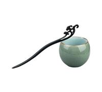 Fermaglio per capelli in legno di sandalo, 47 stili retrò, stile cinese, antico bastone per capelli intagliato in legno, accessorio per cosplay e feste (Billows)