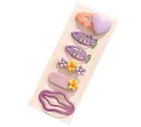 Fermaglio per capelli in metallo, 6 pezzi, design irregolare colorato, accessori per capelli per ragazze da indossare tutti i giorni, accessori per capelli colorati per bambini