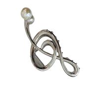 Fermaglio Per Capelli In Metallo A Forma Di Nota Musicale - Set Di Forcine