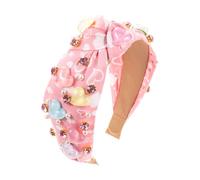 Fermaglio per capelli in metallo, da donna, per San Valentino, fermagli per capelli, in tessuto, con bordo largo, accessori per San Valentino, feste, accessori per bambini per ragazze (A, taglia unica