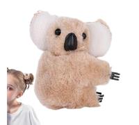 Fermaglio per capelli in peluche a forma di koala 3D, accessorio morbido, accessorio per lo styling, caratteristica popolare, variante laterale a banana afferrare, leggero, divertente