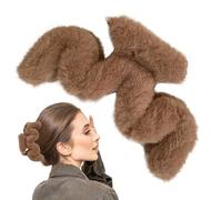 Fermaglio per capelli in peluche - Clip per artigli in peluche a forma ondulata - per capelli, fermagli grandi per sottili/, fermagli grandi per donne e ragazze per tutti i giorni
