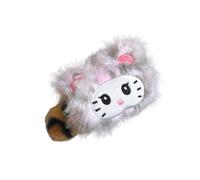 Fermaglio per capelli in peluche con stampa di leopardi, morbido e confortevole, ornamento unico per capelli per donne alla moda