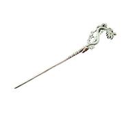 Fermaglio per capelli in stile antico tibetano con drago intagliato, 15 cm