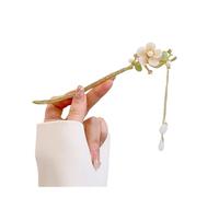 Fermaglio per capelli in stile cinese con nappa e perline strass retrò fermaglio per capelli da sposa accessori per capelli fascino in metallo gioielli da donna (E)