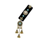 Fermaglio per capelli in stile etnico con nappe, elegante fermaglio per capelli, ornamento per capelli che mescola tradizione e modernità