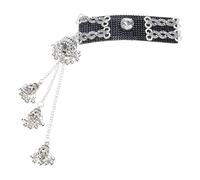 Fermaglio per capelli in stile etnico con nappe, elegante ornamento con nappe, per capelli in metallo di tradizione e modernità