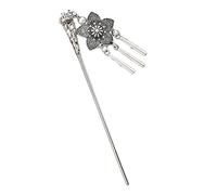 Fermaglio per capelli in stile vintage, stile cinese, con nappa, da sposa, 9 pezzi
