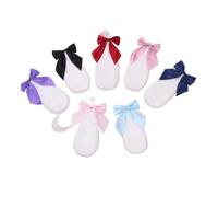 Fermaglio per capelli Kawaii da donna e ragazza, grazioso coniglietto in peluche, con orecchie a goccia, fiocco color caramella, accessorio per capelli per cosplay (blu)