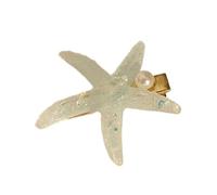 Fermaglio per capelli leggero a forma di stella marina/conchiglia per donne ragazze spiaggia vacanza accessori per lo styling dei capelli clip leggera per le donne
