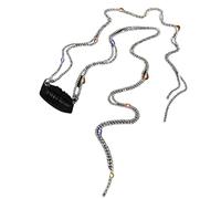 Fermaglio per capelli lunghi con strass scintillanti, per coda di cavallo, con cristalli colorati