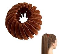 Fermaglio per capelli magico, a forma di di uccelli, in velluto, tre file di per lo styling di coda di cavallo, e forcine per capelli lunghi, corti, ricci e lisci