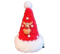 Fermaglio per capelli natalizi - Fermaglio di perle a forma di cappello di Babbo Natale, per capelli per feste | perfetti per feste a tema, riunioni di famiglia, eventi scolastici