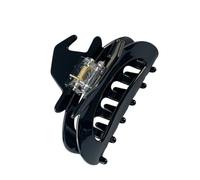 Fermaglio per capelli natalizio con finitura scura per styling stagionale, accessorio Halloween in PVC, confezione con clip singola con finitura scura