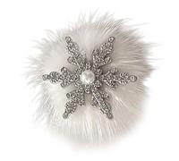 Fermaglio per capelli natalizio con fiocco di neve Blingbling elegante barrette di Natale mazzi copricapo Dolce Balletcore Trend