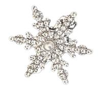 Fermaglio per capelli natalizio con fiocco di neve Blingbling elegante barrette di Natale mazzi copricapo Dolce Balletcore Trend