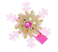 Fermaglio per capelli natalizio con fiocco di neve Blingbling elegante barrette di Natale mazzi copricapo Dolce Balletcore Trend