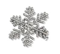 Fermaglio per capelli natalizio con fiocco di neve Blingbling elegante tendenza anni 2000 mazzi di Natale copricapo Dolce Balletcore Trend