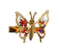Fermaglio per capelli per bambini con perline colorate per farfalla clip a scatto vacanza strumento di acconciatura stupendo arco forcine Bons lato L
