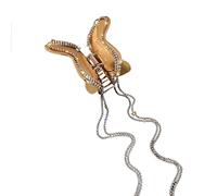 Fermaglio per capelli per donne e ragazze, grande, per una vestibilità morbida, antiscivolo, con strass delicati, a forma di farfalla, per la vita quotidiana, grande, elegante, grande, sottile, fine