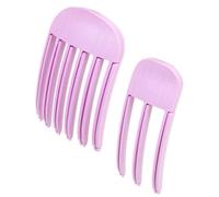 Fermaglio per capelli per frangia soffice, 2 fermagli per capelli morbidi a denti larghi, per ragazze e donne, acconciatura naturale, voluminosa e senza cuciture (rosa, 2 pezzi)